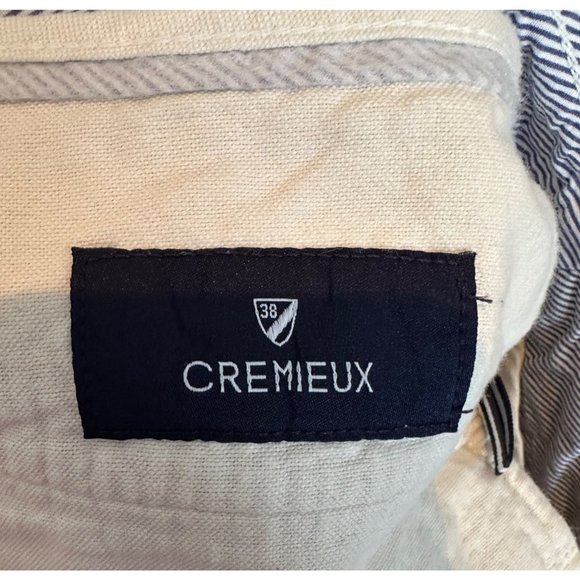 Men's Cremieux Brown & White Seersucker Shorts Sz 34 - Picture 5 of 7